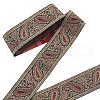 Ethnic Embroidery Polyester Flat Ribbons OCOR-WH0060-39A-1