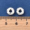 Brass Micro Pave Clear Cubic Zirconia Beads KK-K300-06A-S-3