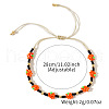 Elegant Chinese Style Flower Glass Seed Bead Bracelets HX6650-4