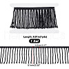 AHADEMAKER 1 Yard Glass Beaded Tassel Ribbon OCOR-GA0001-50B-2