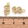 Brass Micro Pave Cubic Zirconia Charms KK-N261-104I-G-3