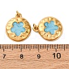 304 Stainless Steel Enamel Pendants STAS-U061-36G-02-3