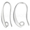 Beebeecraft 20 Pairs Brass Earring Hooks KK-BBC0016-18-1