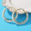 Beaded Hoop Earrings X-EJEW-JE03830-01-1