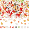  300Pcs 10 Colors Handmade Millefiori Glass Beads LAMP-NB0001-98-1