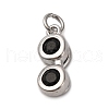 Brass Micro Pave Cubic Zirconia Pendants KK-P308-70P-1