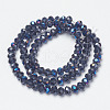 Electroplate Glass Beads Strands EGLA-A034-T6mm-I08-2