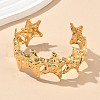 304 Stainless Steel Cuff Bangles for Women AJEW-P127-12G-2