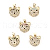 Brass Micro Pave Cubic Zirconia Pendants KK-M240-03-1