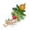 Brass & Glass & Alloy Pendants PALLOY-JF02995-4
