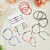 FIBLOOM 12Pcs 9 Style Glass Evil Eye Braided Bead Bracelets Set BJEW-FI0001-24-3