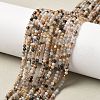 Natural Black Rutilated Quartz Beads Strands G-RM241221-B24-1