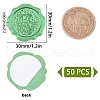 CRASPIRE Adhesive Wax Seal Stickers DIY-CP0008-18T-2