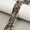 Natural Black Rutilated Quartz Beads Strands G-RM250104-C3-7