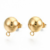 304 Stainless Steel Stud Earring Findings STAS-Q225-16B-10mm-1