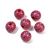 Independence Day Theme Wood European Beads WOOD-Z005-01A-01-1