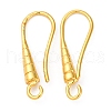 Brass Earring Hooks KK-D378-03G-1
