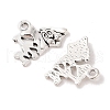 Tibetan Style Alloy Message Charms X-TIBEP-Q043-095-RS-2