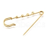 304 Stainless Steel Safety Pins Brooch Findings STAS-K252-11C-G-2