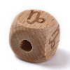 Natural Wood Constellation Beads WOOD-M002-10-4