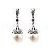 Shell Pearl Round Pendants STER-L067-02P-1