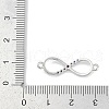Brass Micro Pave Colorful Cubic Zirconia Infinity Connector Charms KK-Q028-65P-3