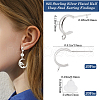 Beebeecraft 20Pcs Brass Ear Stud Findings KK-BBC0016-20-2