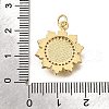 Brass Micro Pave Cubic Zirconia Shell Pendants KK-D328-12G-3