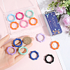 SUNNYCLUE 16Pcs Spray Painted Alloy Spring Gate Ring FIND-SC0012-72-3