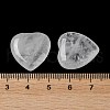 Natural Quartz Crystal Heart Palm Stones G-M416-09F-4
