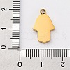 304 Stainless Steel Enamel Pendants STAS-M105-34G-03-3