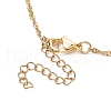 Heart Alloy Rhinestone Pendant Necklace NJEW-JN04935-5