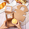 Square Paper Biscuit Boxes with Lace Edged Square Clear Window CON-TAC0001-12A-02-6