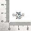 Brass Micro Pave Sky Blue Cubic Zirconia Links KK-D356-02B-P-3