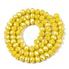 Electroplate Glass Beads Strands EGLA-A044-P6mm-B04-3