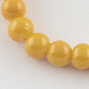 Painted Glass Bead Strands DGLA-S071-4mm-22-1