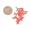2Pcs 2 Colors Handmade Glass Seed Beaded Coral Pendants PALLOY-MZ00765-3