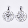 201 Stainless Steel Pendants STAS-N089-40P-1