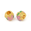 Brass Enamel Beads KK-Q081-06MG-2