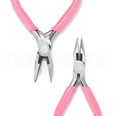 5 Inch High Carbon Steel Mini Pink Concave and Round Nose Pliers for  Jewelry Making / DIY
