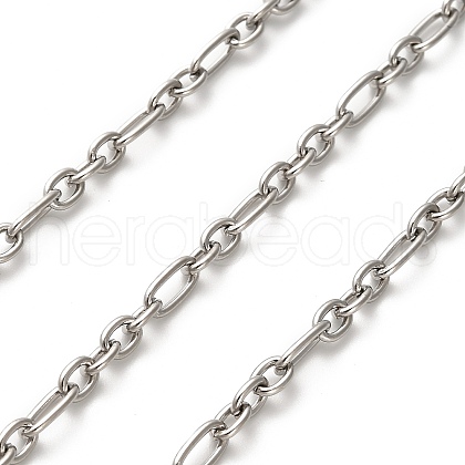 304 Stainless Steel Figaro Chains CHS-A016-23P-A-1