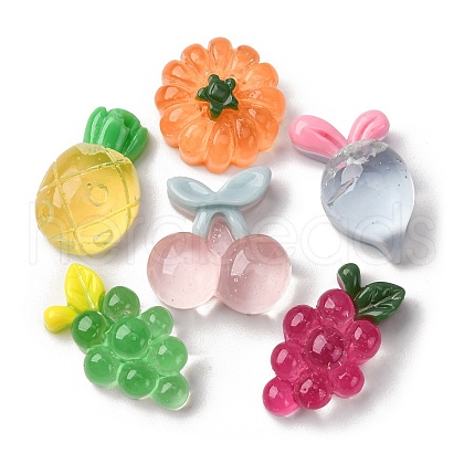 Transparent Resin Cabochons CRES-Q012-03-1