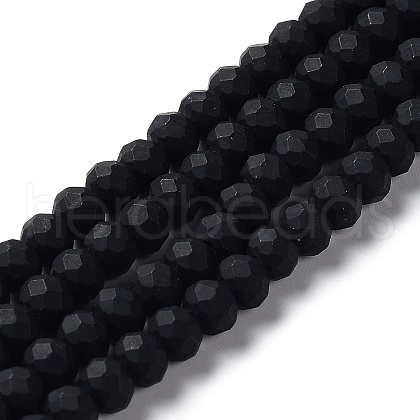 Glass Beads Strands EGLA-A034-P2mm-MD18-1