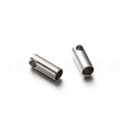 201 Stainless Steel Cord Ends STAS-E088-12-2mm-1