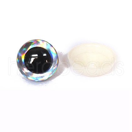 Half Round ABS Plastic Doll Craft Eyes PW-WG10432-10-1