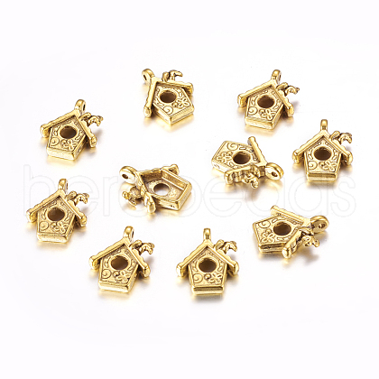 Tibetan Style Pendants TIBEP-EA11922YKG-AG-LF-1