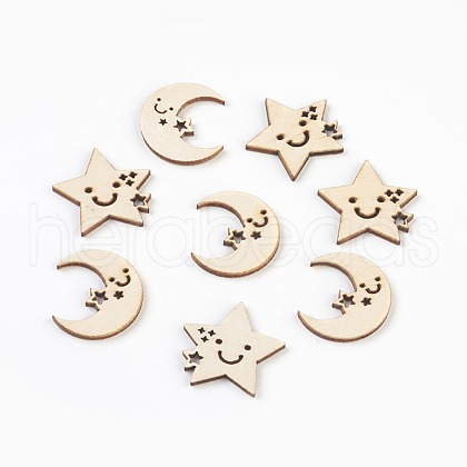 Wood Cabochons WOOD-L007-10-1