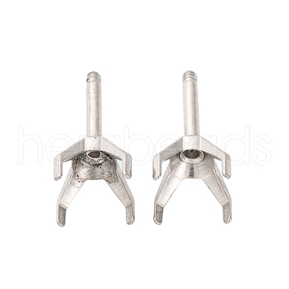 304 Stainless Steel Stud Earring Findings STAS-B091-02C-07P-1