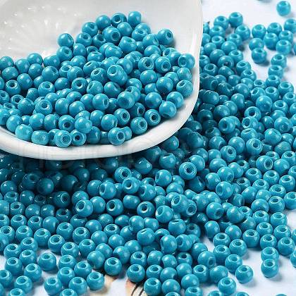 Baking Paint Glass Seed Beads SEED-H002-I-A508-1