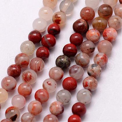 Natural Agate Bead Strands G-K146-55-3mm-1